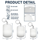 Gift For Father,New Dad,New baby,Calendar,Adorable - Calendar The Day You Became My Mom Dad - Personalized Aluminum Keychain