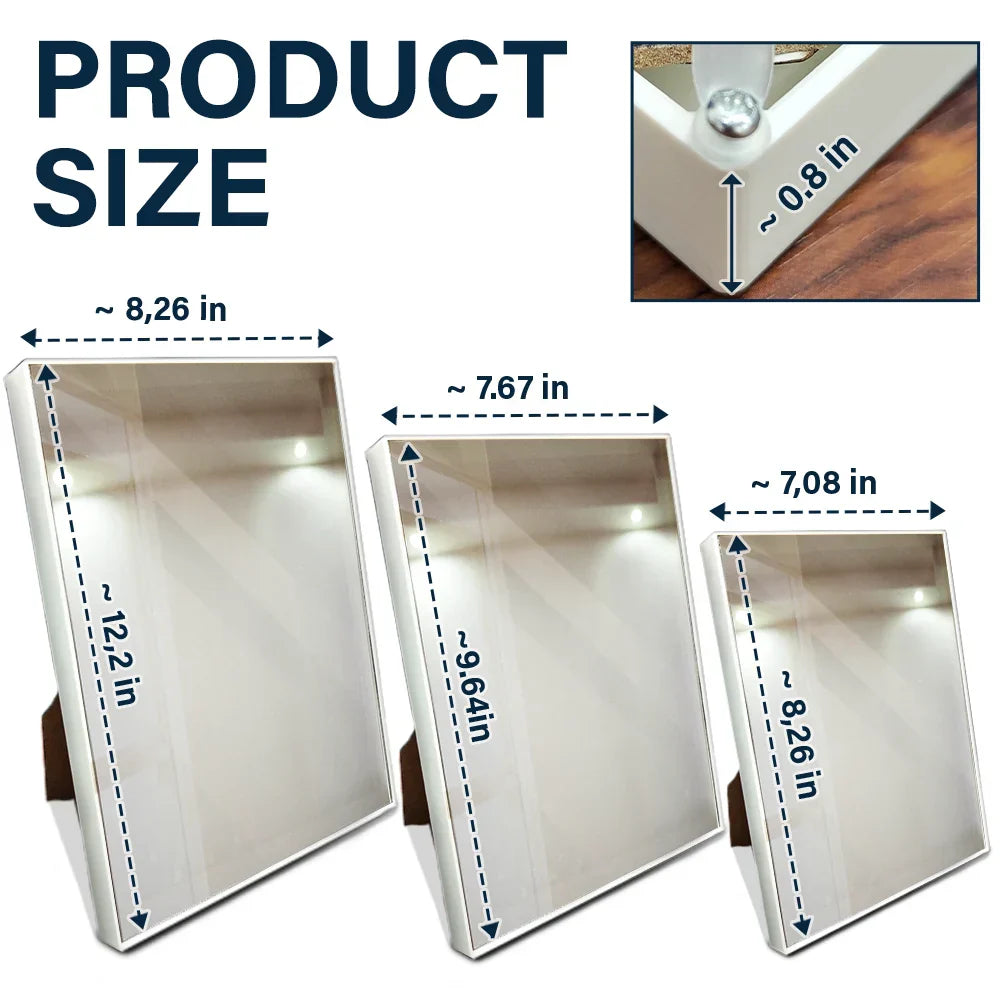 Calendar The Day I Found My Missing Piece - Personalized LED Mirror Frame Lamp