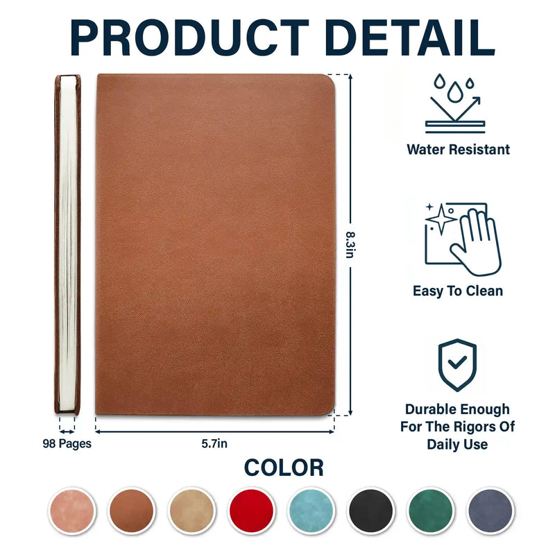 Gift For Grandma,Grandma - Grandkids,Gift For Grandparents,Happy - Grandparent Memory Book Grandkids Icon - Personalized Leather Journal