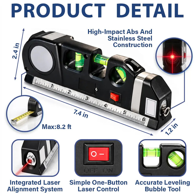 Gift For Men,Gift For Father,Gift For Boyfriend,Gift For Couples,Gift For Husband,Gift For Grandpa,Custom Photo,Non-Eng,Photo - Pencil Sketch,Adorable - Custom Photo Best Dad Grandpa Ever Pencil Sketch - Personalized Laser Level Tool