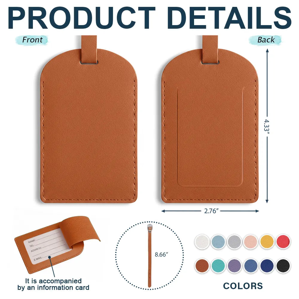 Travel,Cruising,Gift For Yourself,Funny - All My Cruise Crap - Personalized Leather Luggage Tag