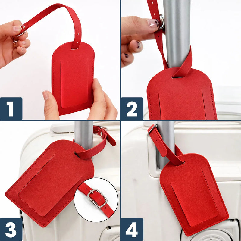 Travel,Gift For Yourself,Gift For Women,Funny - All My Travel Crap - Personalized Leather Luggage Tag