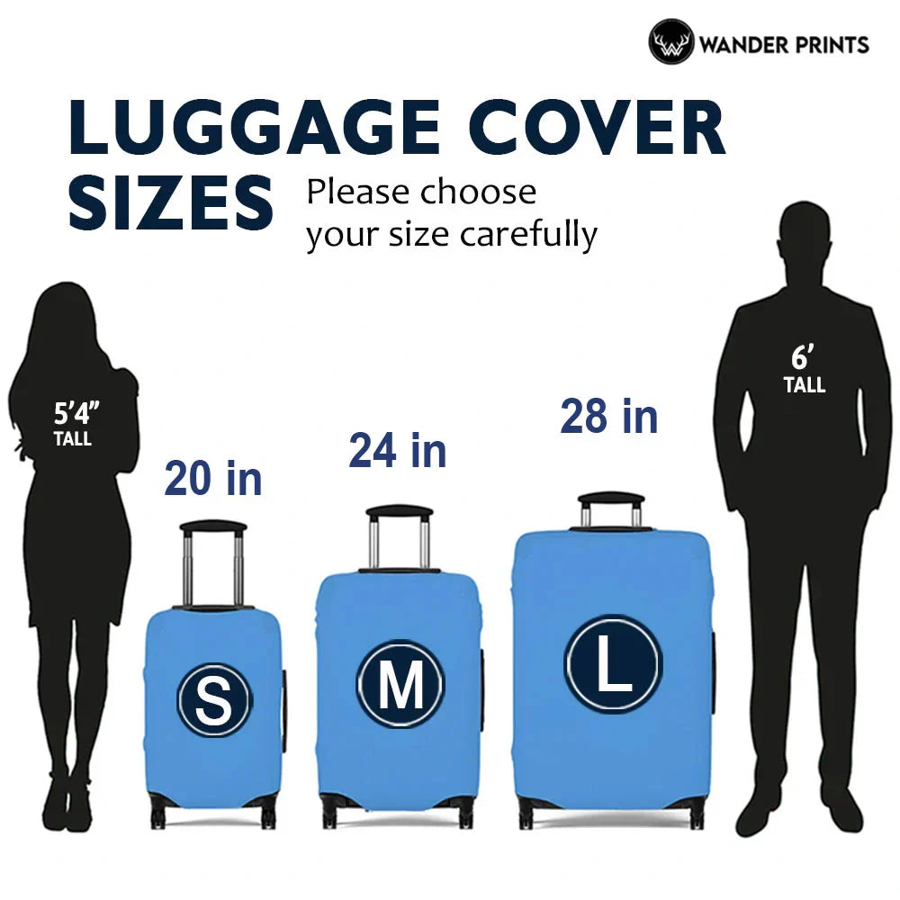 The Sky Is Calling Me - Personalized Clear Luggage Cover