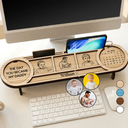 Gift For Men,Gift For Father,Gift For Mother,New Mom,New Dad,Gift For Women,Non-Eng,Photo - Pencil Sketch,Adorable - Custom Photo The Day You Became My Mom Dad Pencil Sketch - Personalized Desk Organizer