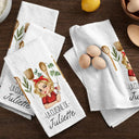 Gift For Wife,Gift For Girlfriend,Gift For Yourself,Gift For Women,Gift For Mother,Mom's Hobby,Gift For Grandma,Grandma's Hobby,Cooking,French,Non-Eng,Vector,Cozy - La Cuisine De Maman Mamie - Torchon De Cuisine Personnalisé