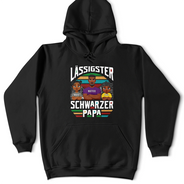 Gift For Father,Dad - Children,Non-Eng,German,Happy,Gift For Men - Lässigster Schwarzer Papa - Personalisiertes T Shirt