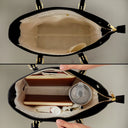 Gift For Mother, Gift For Grandma, Love, Happy - First Mom Now Grandma 3D Effect Birth Flowers - Personalized Leather Tote Bag