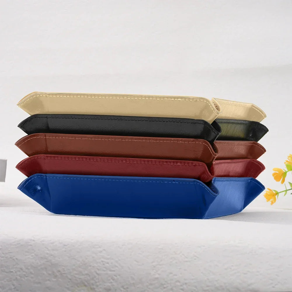 Graduation,Happy,Gift For Yourself,Gift For Women,Gift For Men,Gift For Daughter,Gift For Son,Gift For Sisters,Gift For Sibling,Gift For Brothers,Gift For Bestie - Congrats Grad Initial Name - Personalized Leather Valet Tray