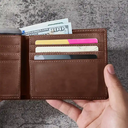 Gift For Father,Gift For Grandpa - My Favorite People Call Me Papa Daddy - Personalized Leather Wallet