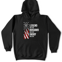 Independence Day,Gift For Grandpa,Top Market,Proud,Custom Text - Legend Husband Dad Grandpa With Kid Names - Personalized T Shirt