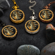 Gift For Grandpa,Gift For Father,Gift For Men,Happy - Legend Husband Daddy Grandpa - Personalized Pocket Watch
