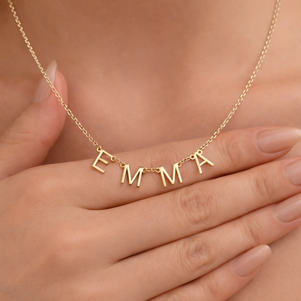 Letter Charms Made In The Name - Personalized Letter Necklace