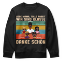 Gift For Wife,Gift For Girlfriend,Gift For Yourself,Gift For Women,Gift For Mother,Mom - Children,Mom - Sons,Mom - Daughters (Young),Funny,German - Liebe Mama Tolle Arbeit - Personalisiertes T Shirt