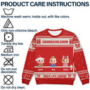 Christmas, Gift For Grandparents, Grandma - Grandkids, Grandpa - Grandkids - Life Is Grand With Grandkids - Personalized Unisex Ugly Sweater