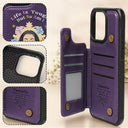 Gift For Girlfriend,Gift For Yourself,Gift For Women,Gift For Daughter,Gift For Sibling,Gift For Sisters,Gift For Bestie - Life Is Tough But So Am I - Personalized Leather Flip Wallet Phone Case