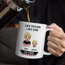 Gift For Daughter,Dad,Daughters,Mom,Sons,Gift For Son,Funny - Like Mother Father Like Daughter Son Oh Crap Pixel Art - Personalized Mug