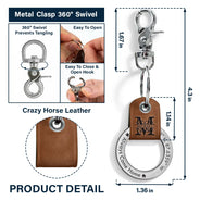 Gift For Yourself,Gift For Father,Gift For Mother,Gift For Brothers,Gift For Sisters,Gift For Son,Gift For Daughter,Family,Long Distance,Happy - Location Coordinates Always Come Home - Personalized Leather Coordinates Keychain