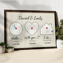 Family,Gift For Father,Gift For Mother,Love,Gift For Grandma,Gift For Grandpa - Location Map Our Love Story - Personalized Poster