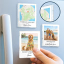 Summer, Gift For Couples, Travel, Romantic, Location Map - Location Map Travel Keepsake For Family And Friends - Personalized Acrylic Magnet