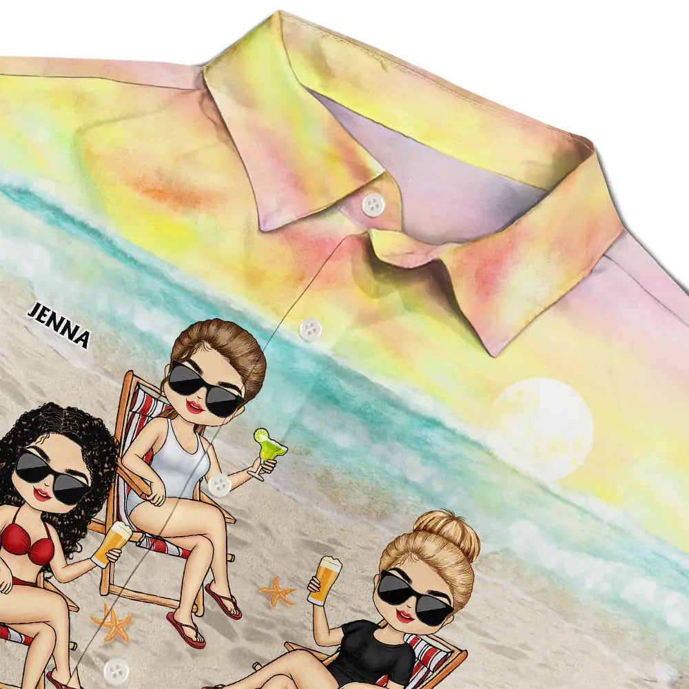 Gift For Bestie,Beach,Summer,Happy,Best friends' Hobby - Love You To The Beach And Back - Personalized Hawaiian Shirt
