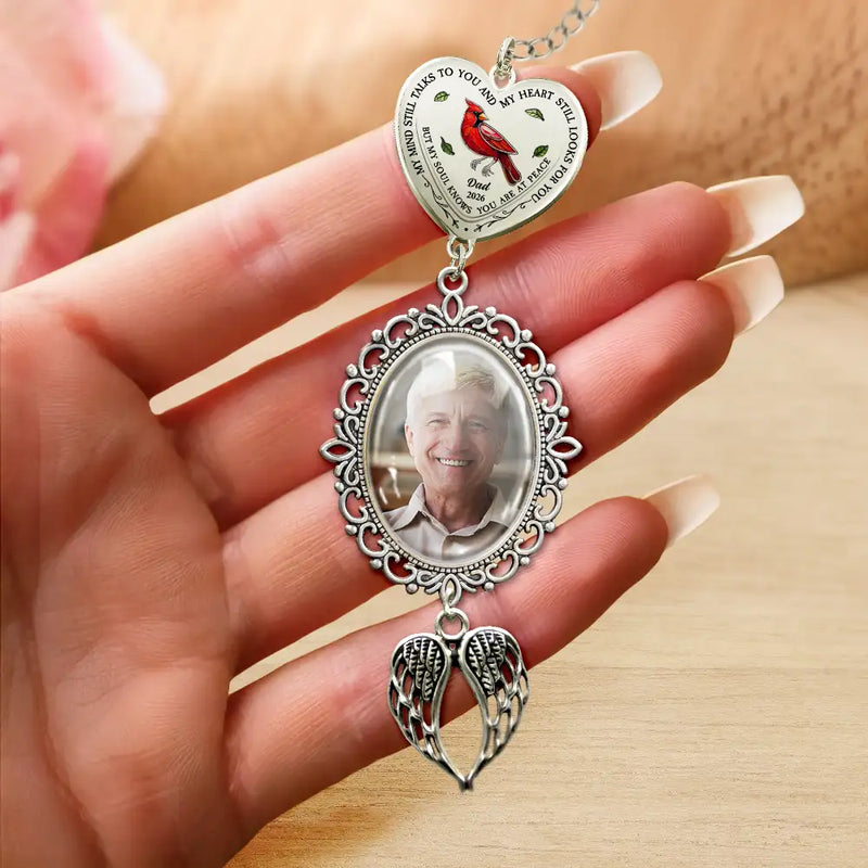 Vector,Photo,Graduation,Memorial,Gift For Yourself,Gift For Daughter,Gift For Son,Sad - Custom Photo My Soul Knows That You Are At Peace - Personalized Graduation Tassel Charm