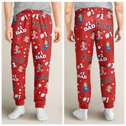 Gift For Father, Gift For Mother - Custom Photo Funny Kids #1 Dad #1 Mom - Personalized Pajama Pants