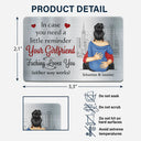 Gift For Couples,Gift For Husband,Gift For Boyfriend,Funny - Couple In Case You Need A Little Reminder Your Wife Loves You - Personalized Aluminum Wallet Card
