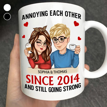 Turban Couple Annoying Each Other Since - Personalized Mug