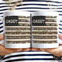 Gift For Father,Gift For Grandpa,Independence Day,Custom Text,Confident - Stars & Stripes US Flag American Dad Grandpa - Personalized Mug