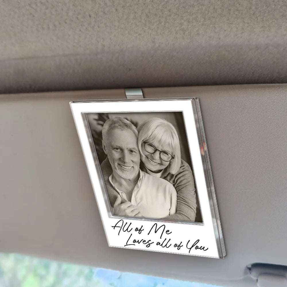 Gift For Couples,Gift For Wife,Gift For Girlfriend,Gift For Women,Love,Old Couples - Custom Photo Drive Safe I Love You Couples Vintage - Personalized Custom Shaped Acrylic Car Visor Clip