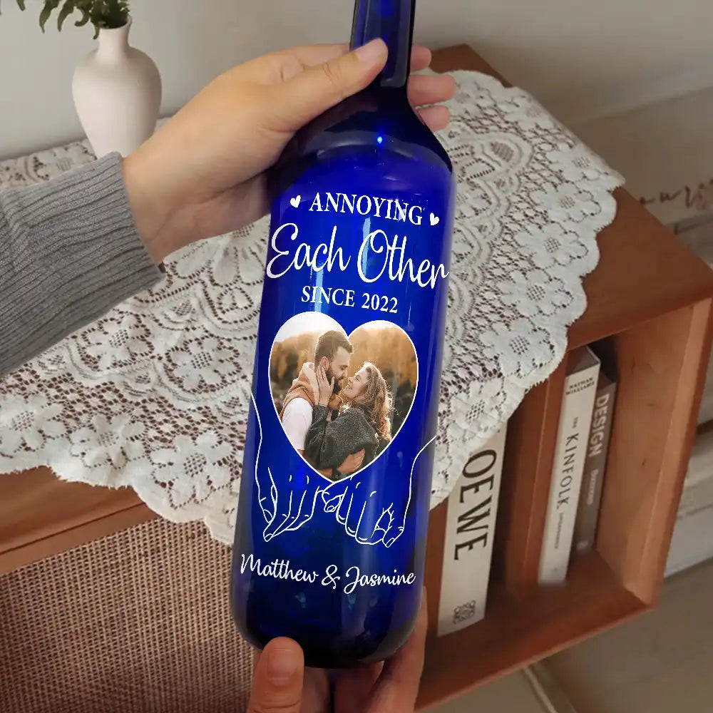 Gift For Couples, Gift For Wife, Gift For Husband, Gift For Girlfriend, Gift For Boyfriend - Custom Photo You & Me We Got This - Personalized Bottle Light