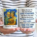 Gift For Couples,Gift For Wife,Gift For Husband,Gift For Boyfriend,Gift For Girlfriend,Funny,Old Couples - Custom Photo Starry Night Couple When We Get To The End Of Our Lives Together - Personalized Mug