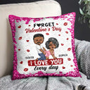 Gift For Couples,Old Couples,Gift For Husband,Gift For Wife,Gift For Boyfriend,Gift For Girlfriend,Love - Couple I Love You Every Day - Personalized Sequin Pillow, Mermaid Sequin Cushion Magic Reversible Throw Pillow