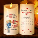 Gift For Couples,Gift For Husband,Gift For Wife,Gift For Boyfriend,Gift For Girlfriend,LGBT,Love - Together And Forever Yours - Personalized Flameless LED Candle