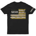 Stars & Stripes US Flag American Dad Grandpa - Personalized T Shirt - Gift For Father,Gift For Grandpa,Independence Day,Custom Text,Confident