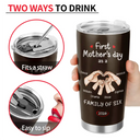Gift For Father,Gift For Men,Happy,Vector - First Time Ever As A Family Of Three - Personalized Tumbler