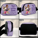 Gift For Yourself,Gift For Women,Gift For Men,Travel,Happy - All My Travel Crap - Personalized Crossbody Belt Bag