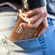 Best Dad Grandpa Ever - Personalized Leather Wallet