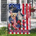 America 250th,Custom Photo,Independence Day,Art Design,Pet Lovers,Playful,Photo - US Theme Accessories Watercolor - Custom Photo Watercolor With US Accessories Patriotic Dog Cat 250 Years Of Freedom - Personalized Flag
