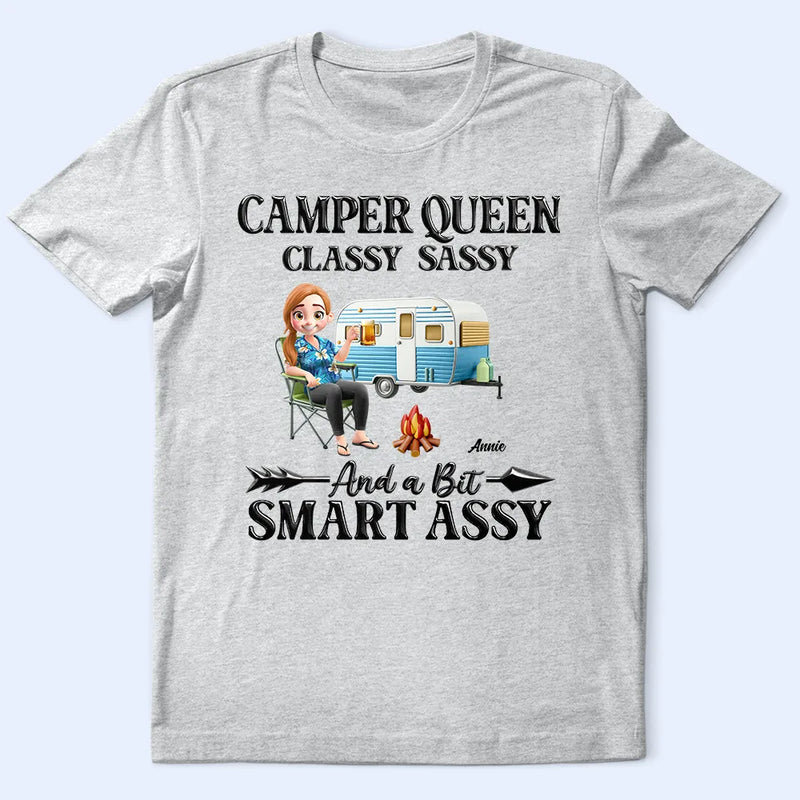 Camper Queen Classy Sassy - Personalized T Shirt