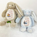 Gift For Grandma,Gift For Grandkids,Grandma,Grandkids,Love,Easter - I Filled It With My Wishes Grandmother Granddaughter 3D Effect - Personalized Soft Toy Bunny