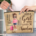Gift For Yourself,Gift For Women,Gift For Men,Travel,Happy - All My Travel Crap - Personalized Cosmetic Bag
