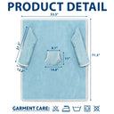 Gift For Grandpa,Gift For Grandma,Gift For Grandparents,Gift For Mother,Gift For Father,Happy - This Grandpa Dad Belongs To Kids Pet - Personalized Wearable Blanket With Sleeves