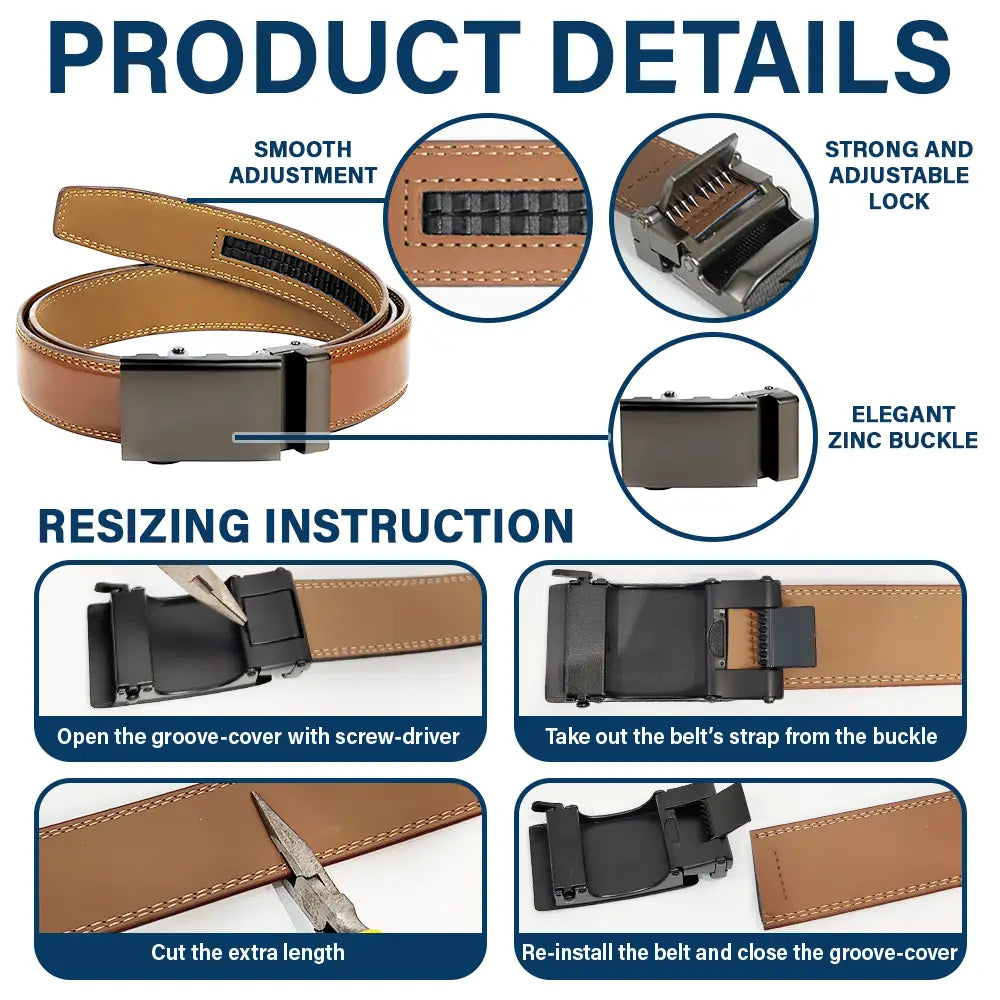 Dad - Children, Grandpa - Grandkids, Gift For Men, Gift For Grandpa, Gift For Father - It Reminds You How Much We Love You Dad Papa - Personalized Leather Belt With Engraved Buckle