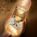 Gift For Couples, Gift For Husband, Gift For Wife - Back Sitting Couple You And Me We Got This - Personalized Bottle Light