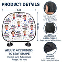 Gift For Father,Gift For Grandpa,Independence Day,Gift For Mother,Gift For Grandma,Photo,Icon,Humorous - Custom Photo Stars & Stripes Best Mom Dad Grandma Grandpa Ever - Personalized Car Headrest Covers