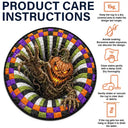 Top Market,Humorous,Halloween,Gift For Yourself,Icon - Halloween 3D Effect Skeleton Witch Horor Vortex Quilted Doormat - Personalized Custom Shaped Rug