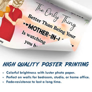 Watching You Being A Mom Mother To Daughter - Personalized Poster