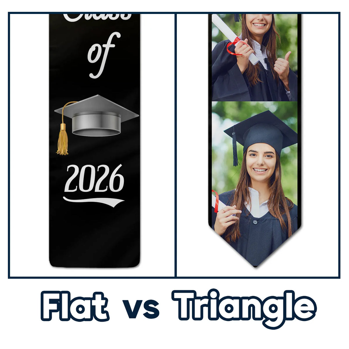 Custom Photo Class Of - Graduation Gift - Personalized Stoles