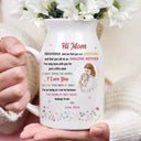 New Mom,Love,Gift For Mother,Photo,Sentimental - Custom Photo The World's Best Mommy Belongs To Me - Personalized Ceramic Flower Vase